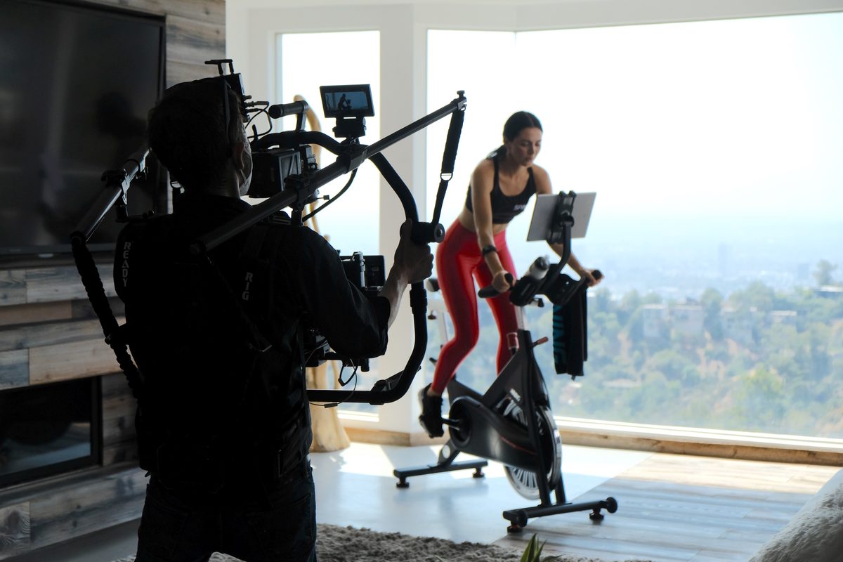 On location — Spinning shoot, Los Angeles